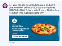 First Time First 2000 Magicpin users to get Flat 90% Off