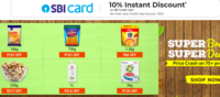 Upto 50% off + 10% Instant Discount with SBI Credit Card on Grocery.(6-9 Feb)