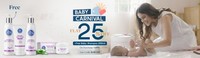 The Moms Co Baby Carnival - Flat 25% Off All Care Range + Free Shampoo on Orders Above 699
