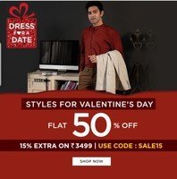 Lifestyle Dress For A Day Valentine Special 50% Off + Extra 15% Off clothing and accessories
