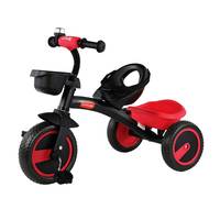 Luvlap - 18634 Joy Baby Kids Tricycle with Full Metal Frame & Anti-Slip Pedals (Red)