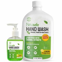 Neusafe Total Germ Protection Liquid Hand Wash Combo with Power of Neem & Tulsi Extract (HANDWASH 250 ML + HANDWASH MEGA VALUE PACK 900 ML)

