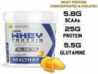 HealthXP Essential Series 100% Whey Protein 5Kg - Mango Smoothie 