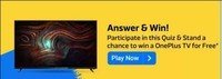 Flipkart Survey Quiz Answer And Get a chance to win Oneplus TV for Free