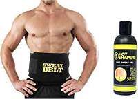 Sweat Slim Belt Free Size Fat Burning Sauna Hot Shaper Waist Trimmer Weight Loss, Lower Back Posture(Free Size) @ 178