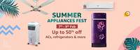 Summer Appliances Fest Till 9th Feb | Upto 50% off ACs, refrigerators & more