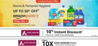 Last Day - Amazon Pantry Hygiene Fest upto 50% Off + Combine with other offers