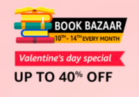 Amazon Book Bazaar Upto 40% Off  (10th To 14th February)
