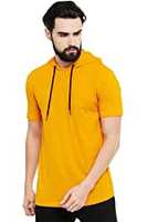 Leotude Regular Fit Half Sleeve Hooded Tshirt for Men @ 199
