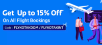 Get upto 15% off on Flight Booking on Flipkart using Kotak Cards