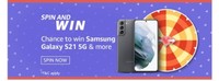 Amazon Valentine Day spin & Win "Win Samsung Galaxy S21 5G"