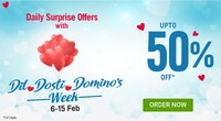 Dominos 40% upto 100 (Min order 199)