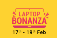 Flipkart Laptop Bonanza 17-19 Feb : Upto 30% OFF + Rs.1000 on Prepaid Transactions