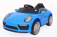 [Masterlink Added] Toy House Porsche 718 Rechargeble Battery Operated Ride-On Car with Remote for Kids (2 to 4YRS), Blue
