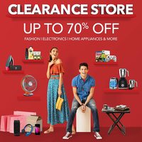 Clearance Store Upto 70% off on Fashion, Electronics, Home Appliances & More 