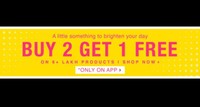 LimeRoad Buy 2 get 1 Free on Men And Women Clothing & Accessories 