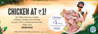 Buy Above Rs.399 Get Half Kg Chicken @ 1
