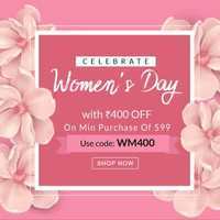 Myglamm Women's Day Sale : Get Rs.400 off on minimum purchase worth Rs.599 or more