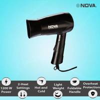 Nova Silky Shine Hot And Cold Foldable NHP 8100 Hair Dryer  (1200 W, Black) 