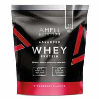 Amazon Brand - Amfit Nutrition Whey Protein Powder - 1.98 kg (Strawberry) @ 2379