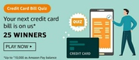 Amazon Credit Card Quiz Answer And Win 25 Winners