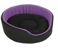  Fluffy's Luxurious Both Side Soft Dog/Cat Bed, Purple/Black (Small) 
