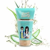 Super Smelly Natural Aloe Vera Face Wash | For Acne Prone & Oily Skin | No Parabens, Sulphate & Chemicals- 100 ML