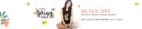 Fresh Spring Sale - 40% - 70% Off on 1500+ Styles of Bras, Panties, Night wear + Extra 3% Off