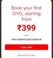 Oyo Rooms: Get First Stay At 399/499 On New Signup+ Rs.20 Checkout ( 220 Oyo Rupees On Refer And Earn)