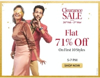 Myntra- Flat 71% Off  On First 10 Styles & More Offers Also