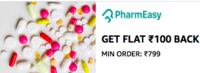 Amazon Pay Pharmeasy offer Get flat Rs 100 cashback on minimum order of Rs 799 (select Users)