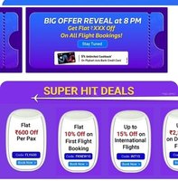 Flipkart Flight Offer Reveal at 8 PM
