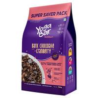 Yogabar Wholegrain Breakfast Muesli - Dark Chocolate + Cranberry, 700g
