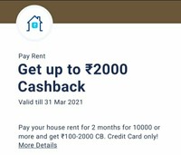 Pay Rent Via CC On Paytm To Get Assured 100 to 2000 cashback   | User Specific |
