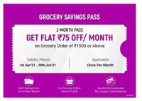 Grocery Savings Passes @ ₹1