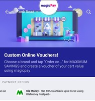 Magicpin : Get 30-300 Cashback Using OLA Money Postpaid+ On Magicpin ( Min 300 )