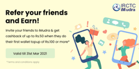 IRCTC iMudra Refer n Earn upto 50₹ Per Referral