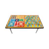  Toys Treasure Multipurpose Wooden Foldable 2 in 1 Ludo Gaming Table for Kids 