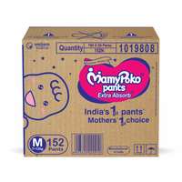 MamyPoko Pants Extra Absorb Diaper Box, Medium (7 - 12 kg), 152 Count