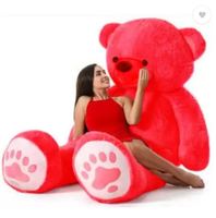 Cigati Cute Bootsy Red 90 Cm 3 feet Huggable And Loveable For Someone Special Teddy Bear - 92 cm  (Red)