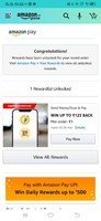Amazon: Add Money Rs 1 Get Upto 125/500 Cashback Offer 

