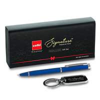 Cello Signature Indulge Special Giftset - Premium Metal Ball Pen with Keychain | Perfect Gift for Valentine's Day

