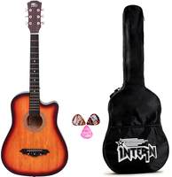 Intern INT-38C Sunburst Acoustic Guitar kit with carry bag & picks