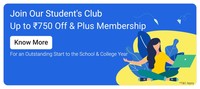 Join Student's Club Up to 750 Off & 3 Months Plus Membership