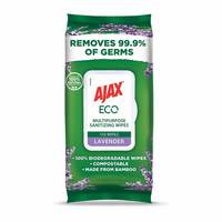 Ajax (by Colgate-Palmolive) Biodegradable Sanitizing (Kitchen, Home, and Travel), Lavender Fragrance, 110 Wipes