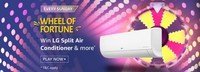 Amazon Wheel of Fortune Win LG Split Air Conditioner & more