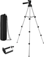 KBOOM Camera 3110 Tripod Stand Mobile Phone Mini Portable Aluminum Tripod with Mobile Phone holder Tripod