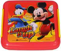 Disney Mickey Plastic Lunch Box, 330ml, Orange/Yellow

