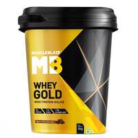 MuscleBlaze Whey Gold 100% Whey Protein Isolate (Rich Milk Chocolate, 4 kg, 8.8 lb)