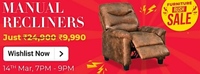 Furniture Rush Sale -  Manual Recliners At ₹9990 [ Sale Starts AT 7 PM ]